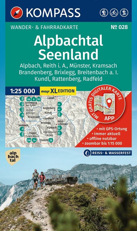 Produktbild: KOMPASS Wanderkarte 028 Alpbachtal, Seenland 1:25.000