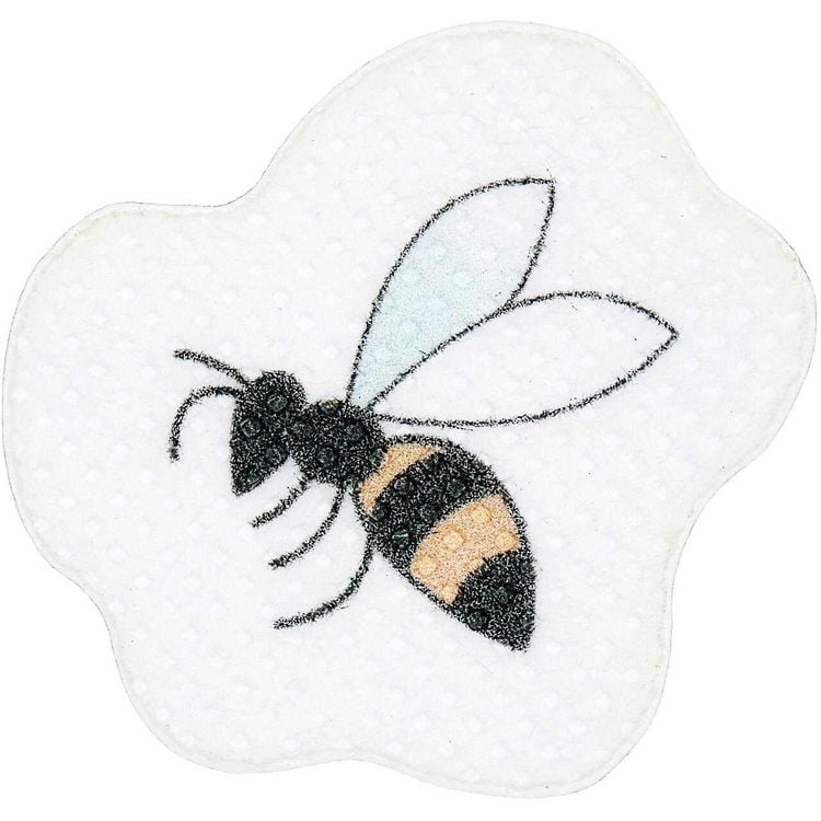 Produktbild: Stick & Stitch Packung, Blumen, bunt, 21 Stk., inkl. wasserl&ouml;slicher, bedruckter Stickvorlage, Stickgarn, Sticknadel und Anleitung