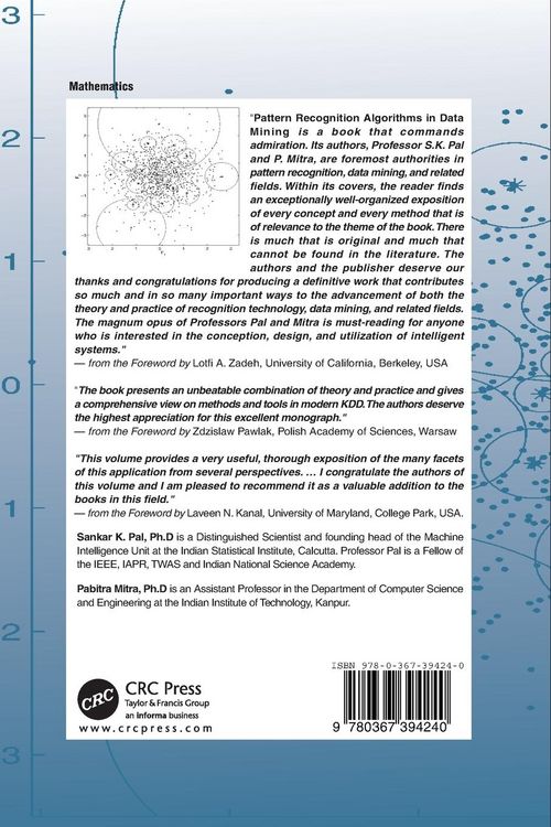 Produktbild: Pattern Recognition Algorithms for Data Mining
