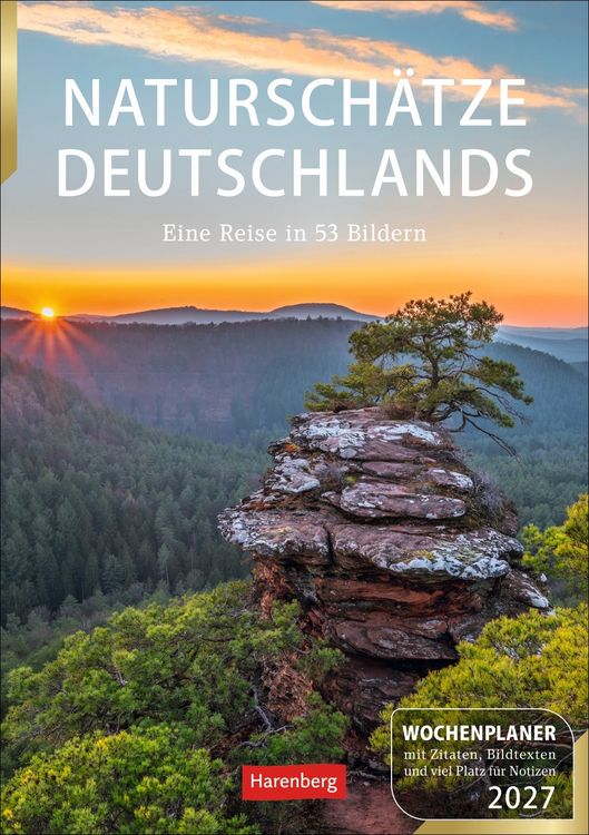 Produktbild: Natursch&auml;tze Deutschlands Wochenplaner 2027 - Eine Reise in 53 Bildern