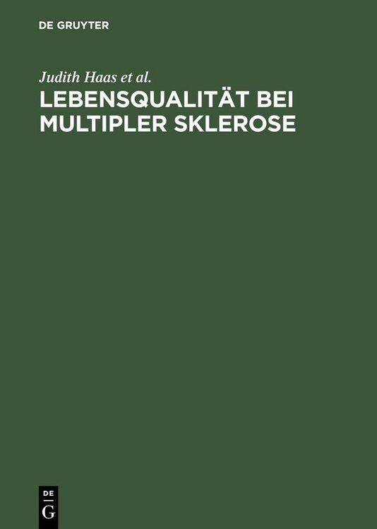 Produktbild: Lebensqualit&auml;t bei Multipler Sklerose