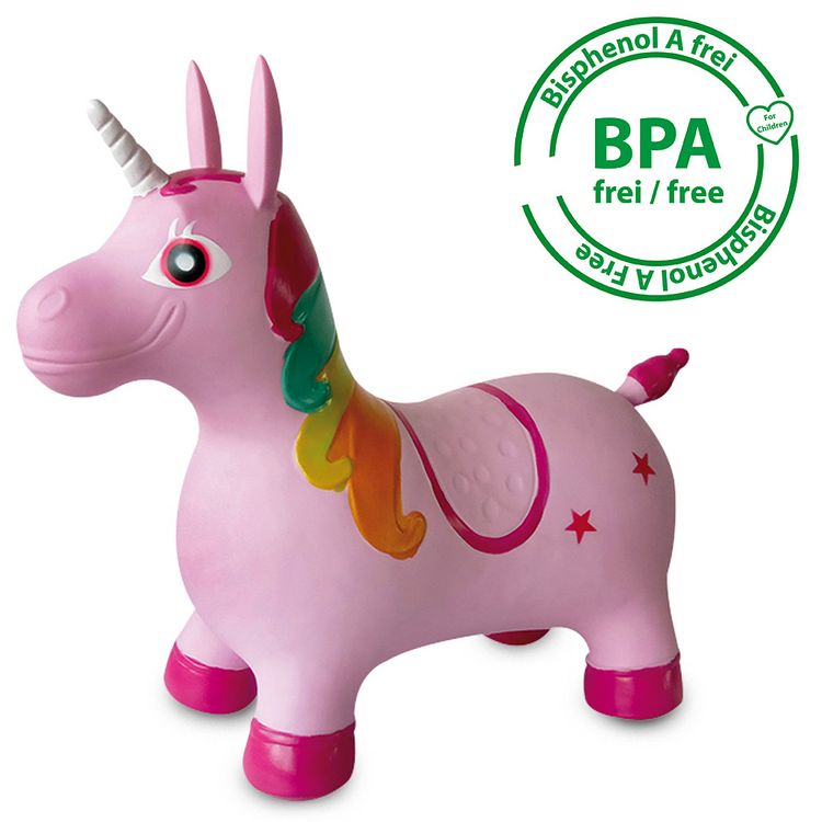 Produktbild: Jamara H&uuml;pftier Einhorn bunt mit Pumpe
