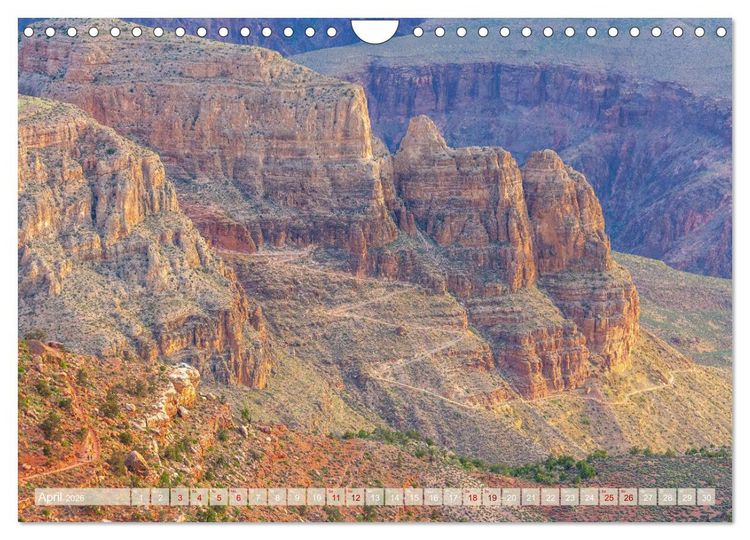 Produktbild: Grand Canyon - Perspektiven einer au&szlig;ergew&ouml;hnlichen Schlucht (Wandkalender 2026 DIN A4 quer), CALVENDO Monatskalender
