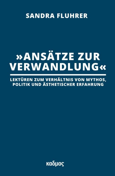 Produktbild: &raquo;Ans&auml;tze zur Verwandlung&laquo;
