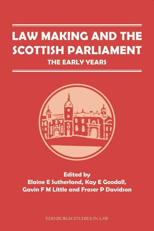 Produktbild: Law Making and the Scottish Parliament