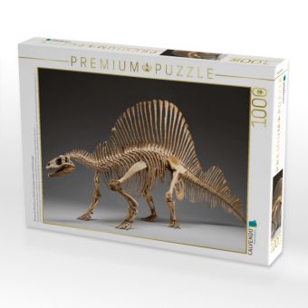 Produktbild: CALVENDO Puzzle Dinosaurier Spinosaurus-Skelett mit langem Kiefer und R&uuml;ckensegel | 1000 Teile Lege-Gr&ouml;&szlig;e 64x48cm Foto-Puzzle f&uuml;r gl&uuml;ckliche Stunden