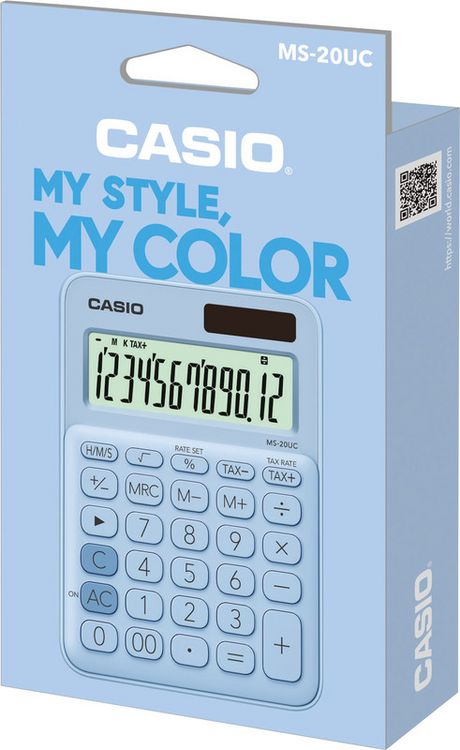 Produktbild: CASIO® Tischrechner MS-20UC, hellblau