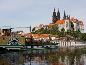 Produktbild: CALVENDO Puzzle Blick &uuml;ber die Elbe auf Mei&szlig;en | 1000 Teile Lege-Gr&ouml;&szlig;e 64x48cm Foto-Puzzle f&uuml;r gl&uuml;ckliche Stunden