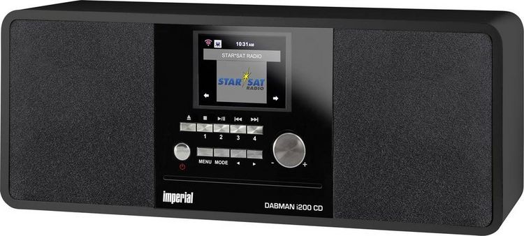 Produktbild: Imperial DABMAN i200CD Internet Tischradio DAB+, UKW, Internet Bluetooth&reg;, DLNA, WLAN, AUX, Internetradio DLNA-f&auml;hig Schwarz