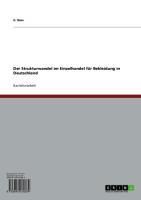 Produktbild: Der Strukturwandel im Einzelhandel f&uuml;r Bekleidung in Deutschland