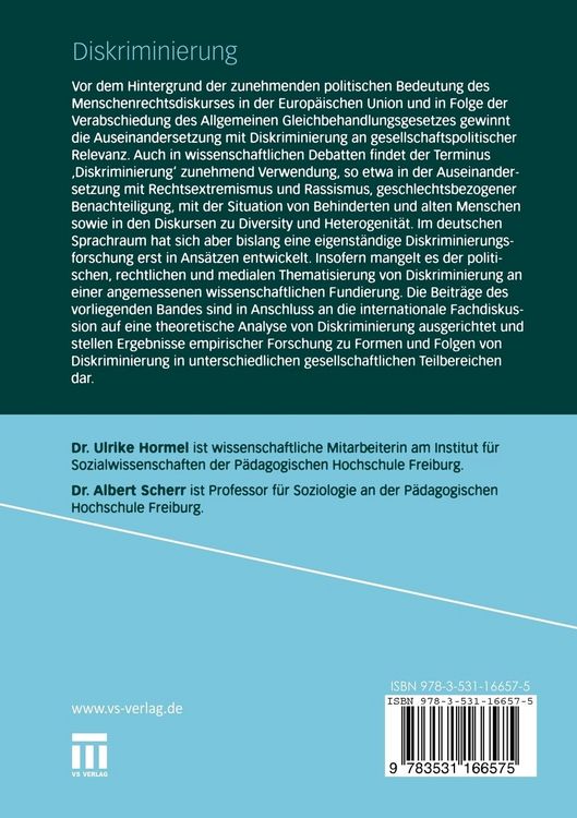 Produktbild: Diskriminierung