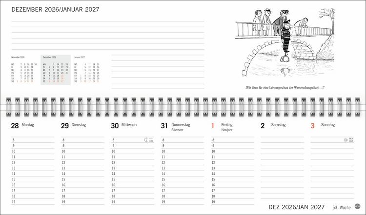 Produktbild: Loriot B&uuml;roplaner 2027