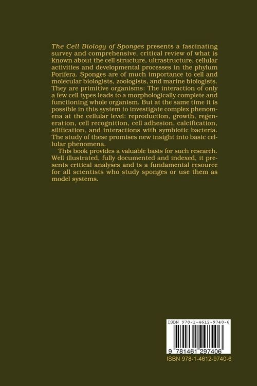 Produktbild: The Cell Biology of Sponges