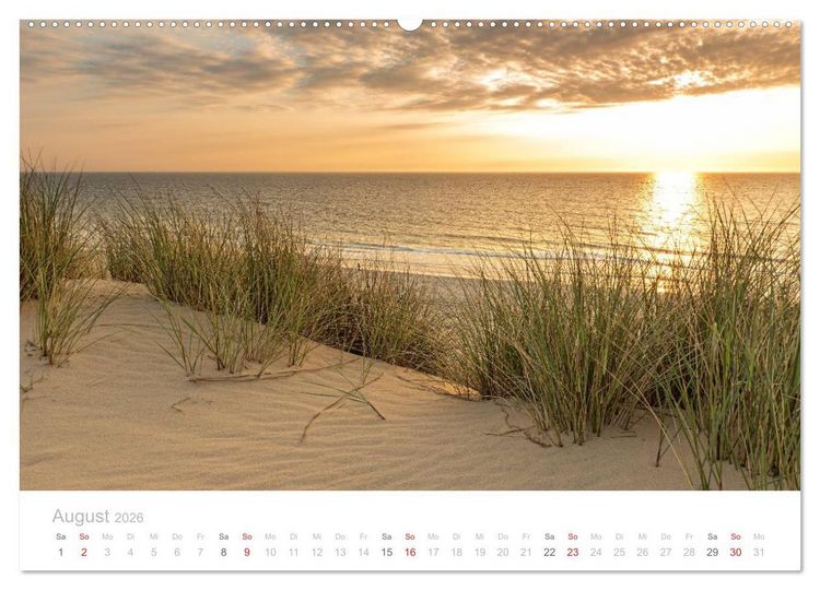 Produktbild: Sehnsucht Sylt (hochwertiger Premium Wandkalender 2026 DIN A2 quer), Kunstdruck in Hochglanz
