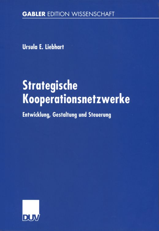 Produktbild: Strategische Kooperationsnetzwerke
