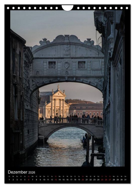 Produktbild: Venedig &ndash; La Romantica (Wandkalender 2026 DIN A4 hoch), CALVENDO Monatskalender