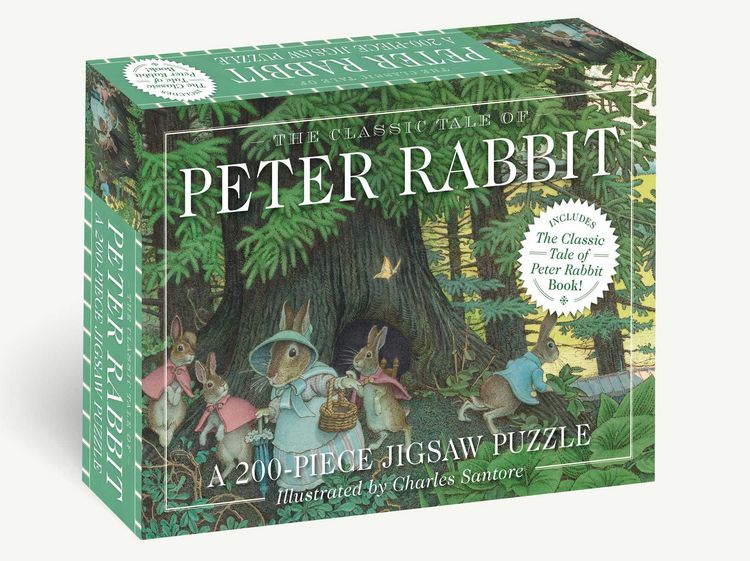 Produktbild: The Classic Tale of Peter Rabbit 200-Piece Jigsaw Puzzle and Book