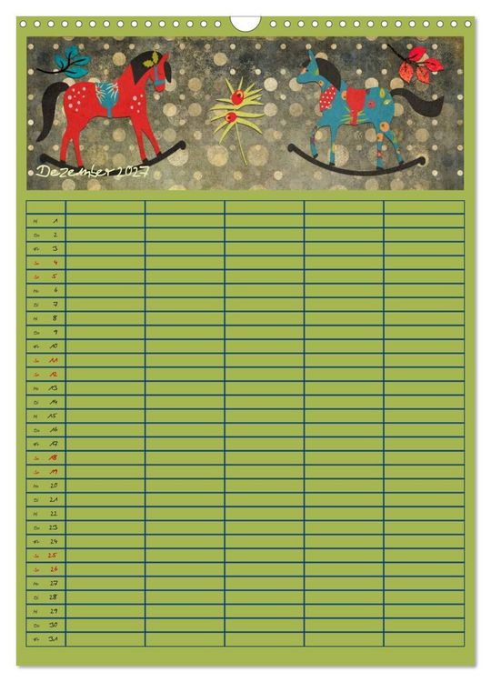 Produktbild: Unser buntes Familienleben (Wandkalender 2027 DIN A3 hoch), CALVENDO Monatskalender