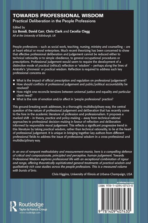 Produktbild: Towards Professional Wisdom