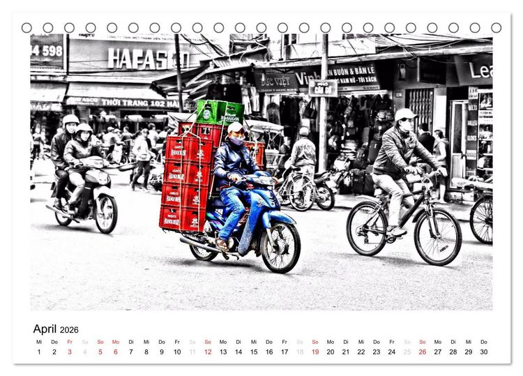 Produktbild: Vietnam - Mit anderen Augen (Tischkalender 2026 DIN A5 quer), CALVENDO Monatskalender