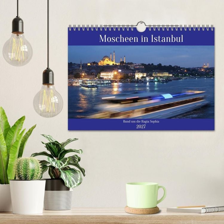 Produktbild: Moscheen in Istanbul. Rund um die Hagia Sophia (Wandkalender 2027 DIN A4 quer), CALVENDO Monatskalender