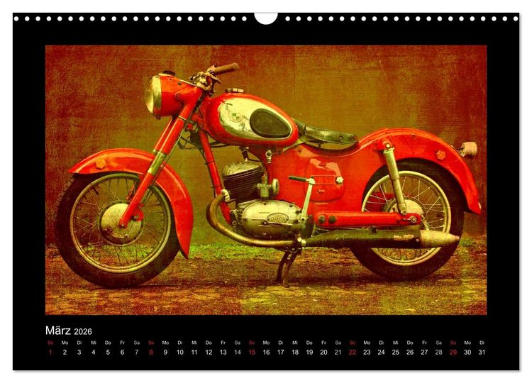 Produktbild: Motorrad Oldtimer (Wandkalender 2026 DIN A3 quer), CALVENDO Monatskalender