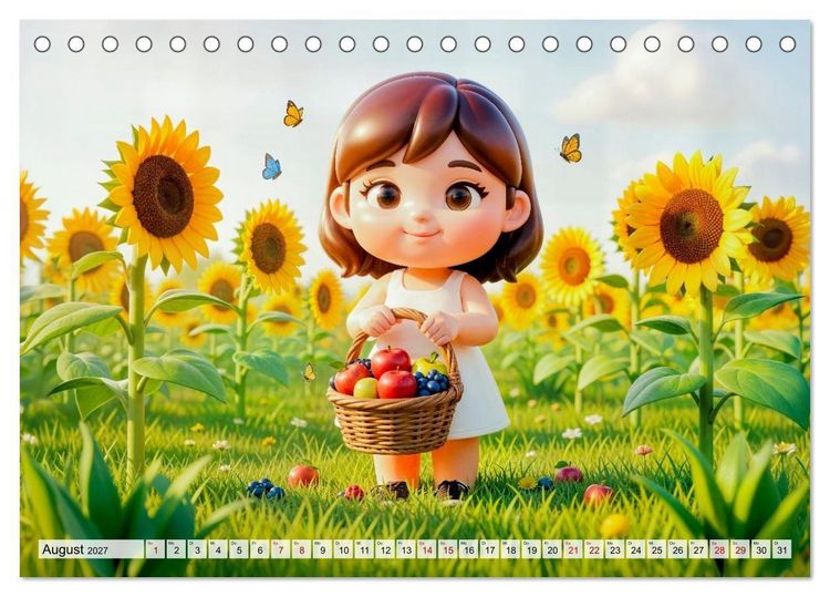 Produktbild: Kinder‑Sternzeichen - Fr&ouml;hlicher und bunter Kalender (Tischkalender 2027 DIN A5 quer), CALVENDO Monatskalender