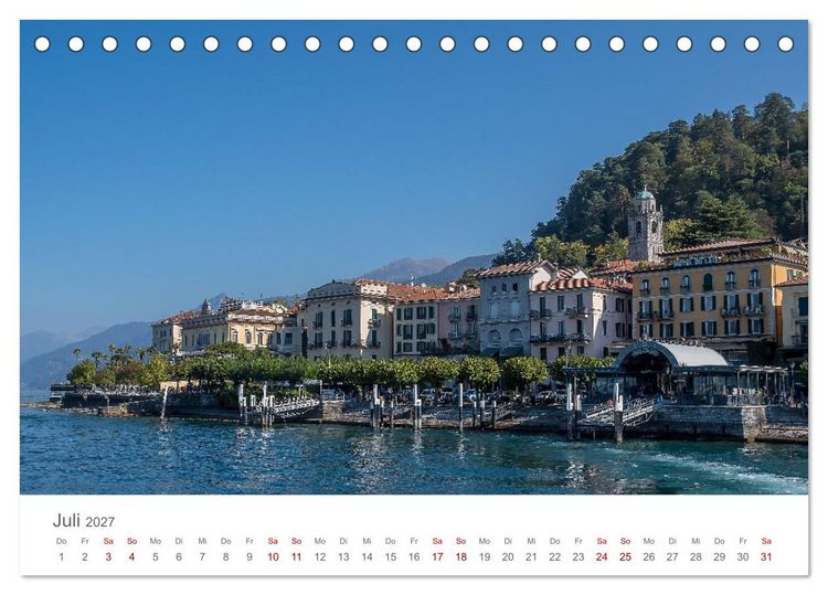 Produktbild: Como und der Comer See (Tischkalender 2027 DIN A5 quer), CALVENDO Monatskalender