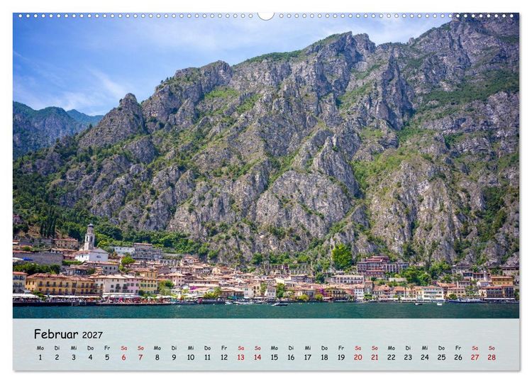 Produktbild: Limone sul Garda - Traumhaftes St&auml;dtchen am Gardasee (hochwertiger Premium Wandkalender 2027 DIN A2 quer), Kunstdruck in Hochglanz