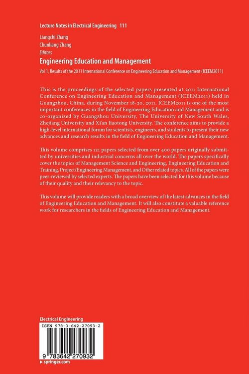 Produktbild: Engineering Education and Management