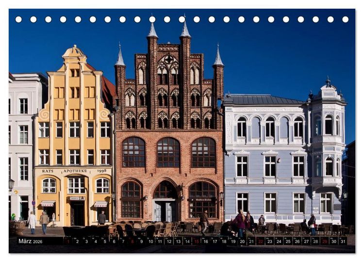Produktbild: Ostseeperle Stralsund (Tischkalender 2026 DIN A5 quer), CALVENDO Monatskalender