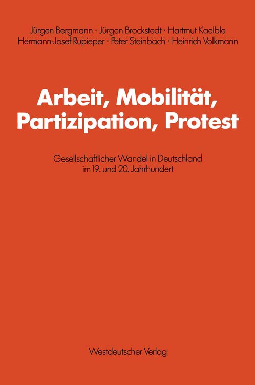 Produktbild: Arbeit, Mobilit&auml;t, Partizipation, Protest