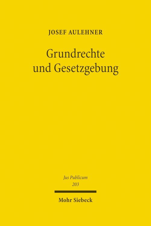 Produktbild: Grundrechte und Gesetzgebung