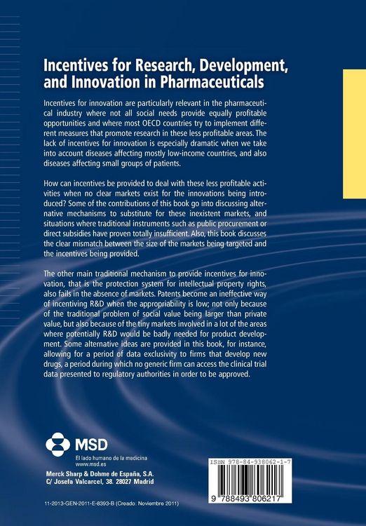 Produktbild: Incentives for Research, Development, and Innovation in Pharmaceuticals
