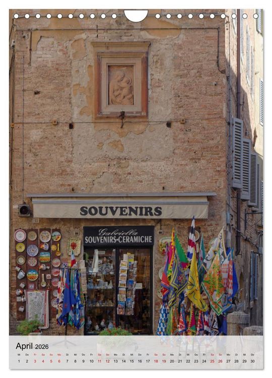 Produktbild: Siena - Die Toskana in Hochform (Wandkalender 2026 DIN A4 hoch), CALVENDO Monatskalender