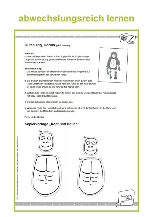 Produktbild: Literacy-Projekt zum Bilderbuch Gute Nacht, Gorilla