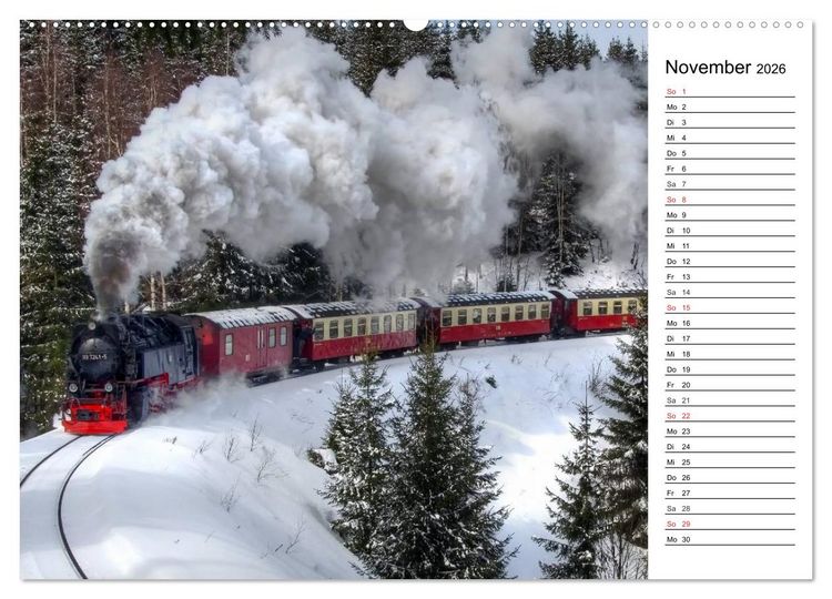 Produktbild: Landschaften im Harz (hochwertiger Premium Wandkalender 2026 DIN A2 quer), Kunstdruck in Hochglanz