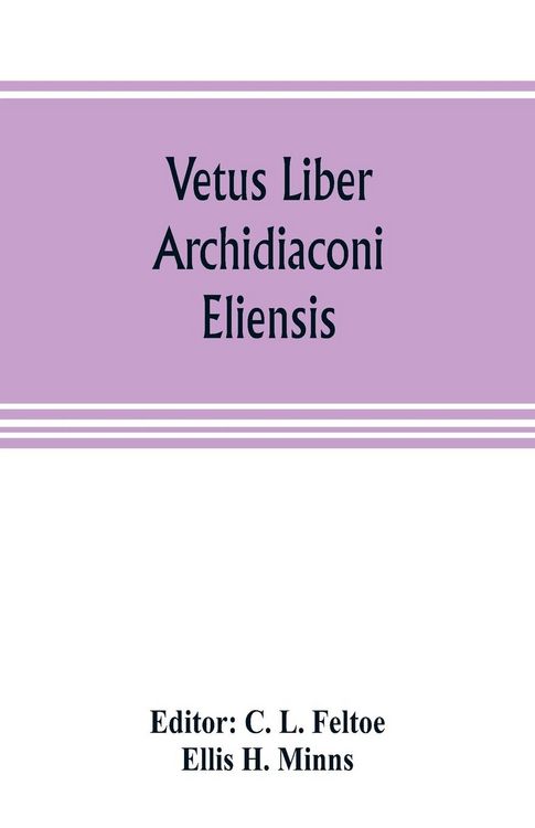 Produktbild: Vetus liber archidiaconi eliensis