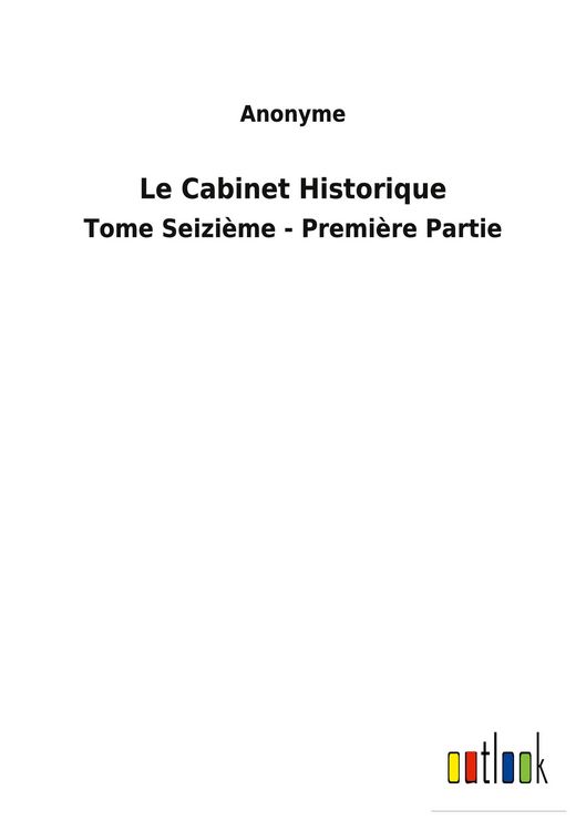 Produktbild: Le Cabinet Historique