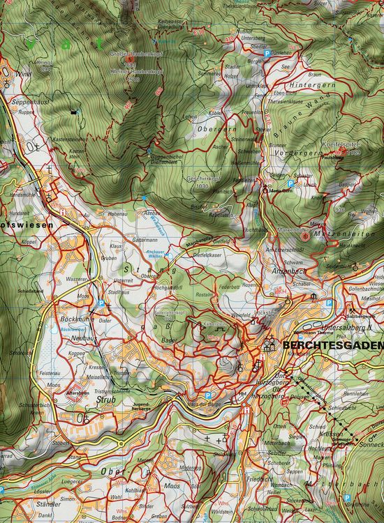 Produktbild: Wanderkarte Berchtesgadener Alpen 1 : 25 000