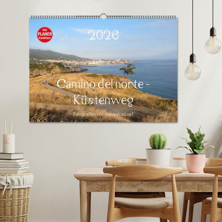 Produktbild: Camino del norte - K&uuml;stenweg (Wandkalender 2026 DIN A2 quer), CALVENDO Monatskalender