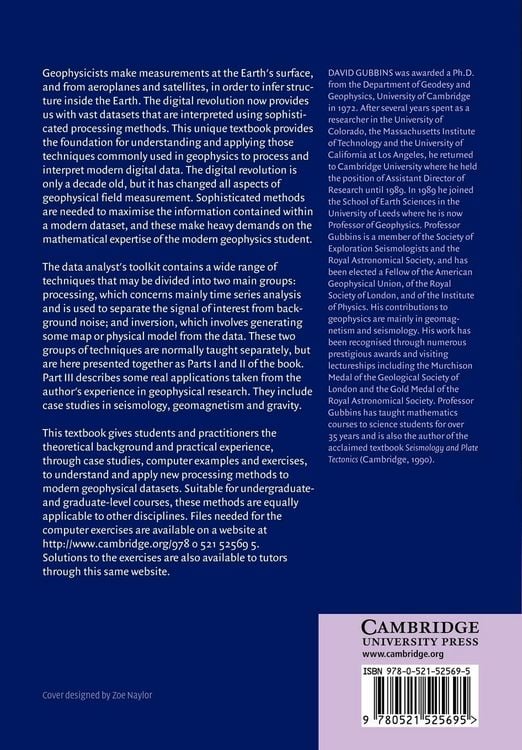 Produktbild: Time Series Analysis and Inverse Theory for Geophysicists