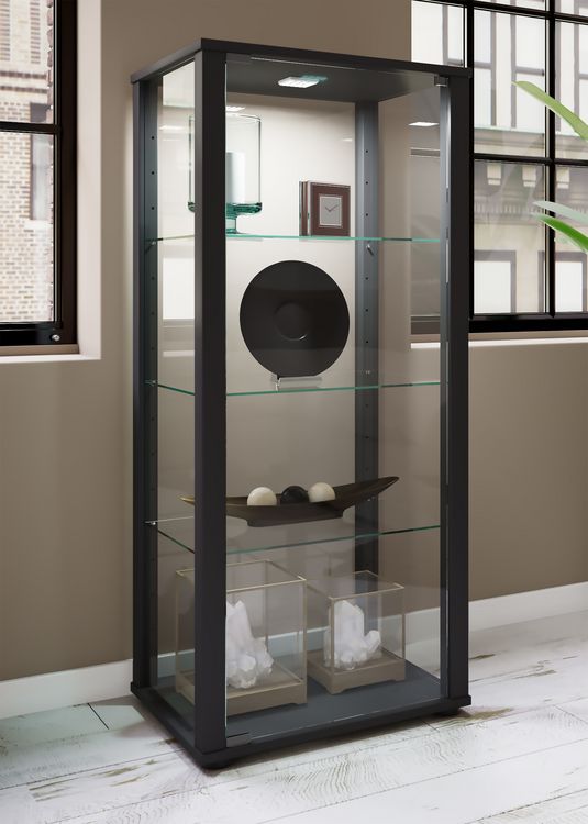 Produktbild: Holz Glas Stand Vitrine Sammelvitrine Kavisa M