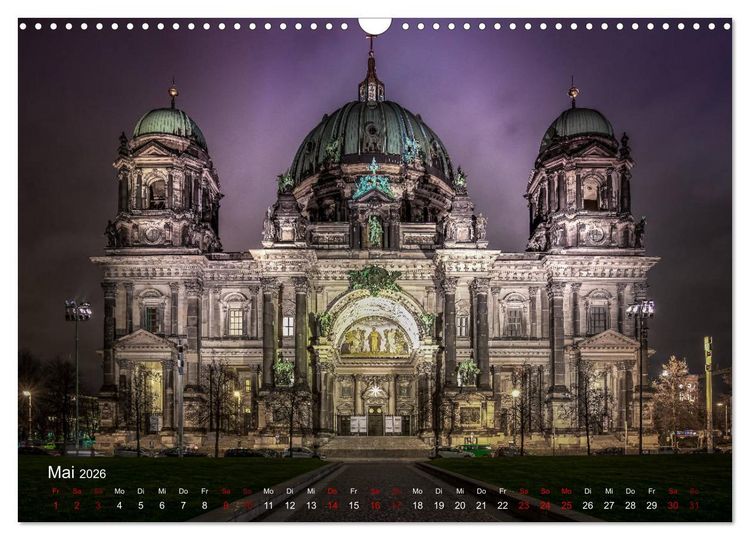 Produktbild: Deutschland Impressionen bei Nacht (Wandkalender 2026 DIN A3 quer), CALVENDO Monatskalender