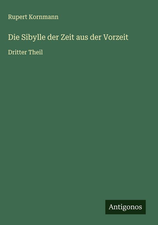 Produktbild: Die Sibylle der Zeit aus der Vorzeit