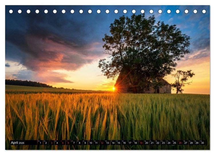 Produktbild: Bayerische Landschaften (Tischkalender 2026 DIN A5 quer), CALVENDO Monatskalender