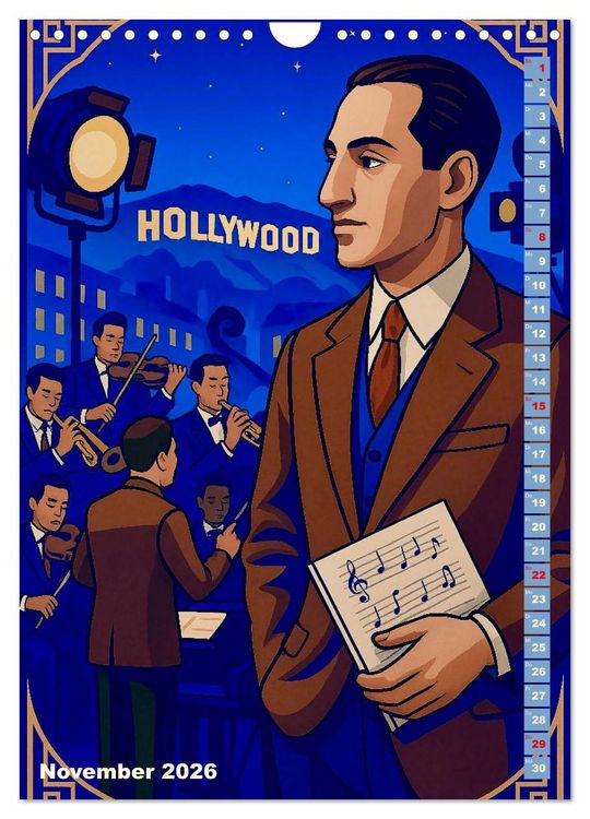 Produktbild: George Gershwin (Wandkalender 2026 DIN A4 hoch), CALVENDO Monatskalender