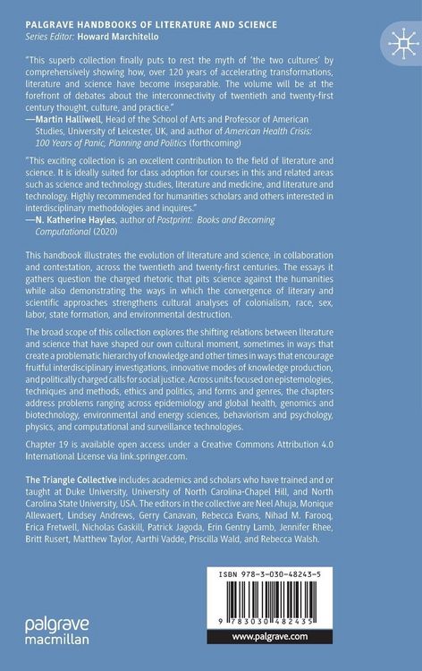 Produktbild: The Palgrave Handbook of Twentieth and Twenty-First Century Literature and Science