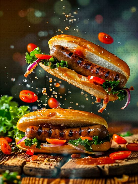 Produktbild: CALVENDO Puzzle Bratwurst | 2000 Teile Lege-Gr&ouml;&szlig;e 90x67cm Foto-Puzzle f&uuml;r gl&uuml;ckliche Stunden