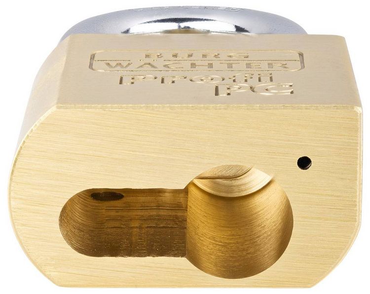 Produktbild: Burg W&auml;chter Profi 116 PC 50 Vorh&auml;ngeschloss Messing Profilzylinder-Vorhangschloss